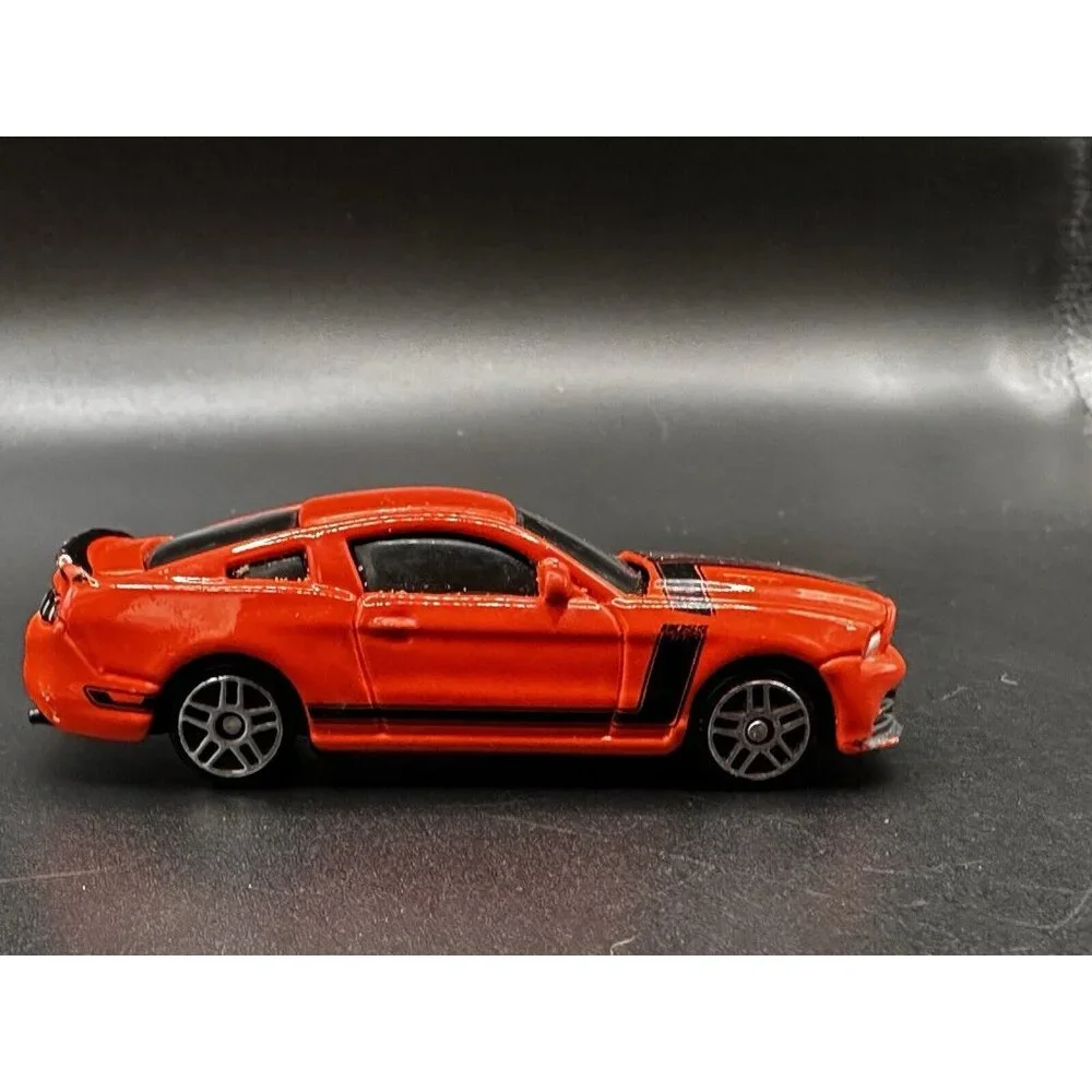 2012 Ford Mustang Boss 302‎ Orange Maisto 1:64 Scale Diecast Car Loose GUC